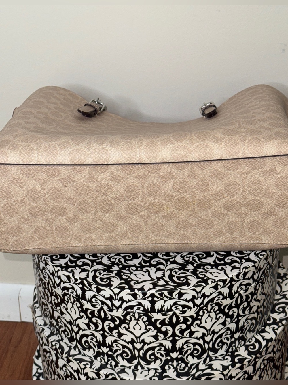 Coach Mollie Tote Bag 25 Beige Nude - Picture 5 of 14